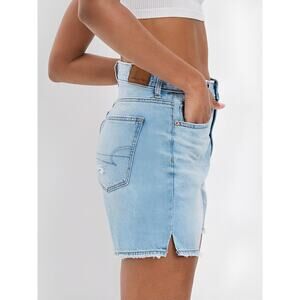 AE Dreamy Drape Highest Rise Baggy Shorts Light Wash 4